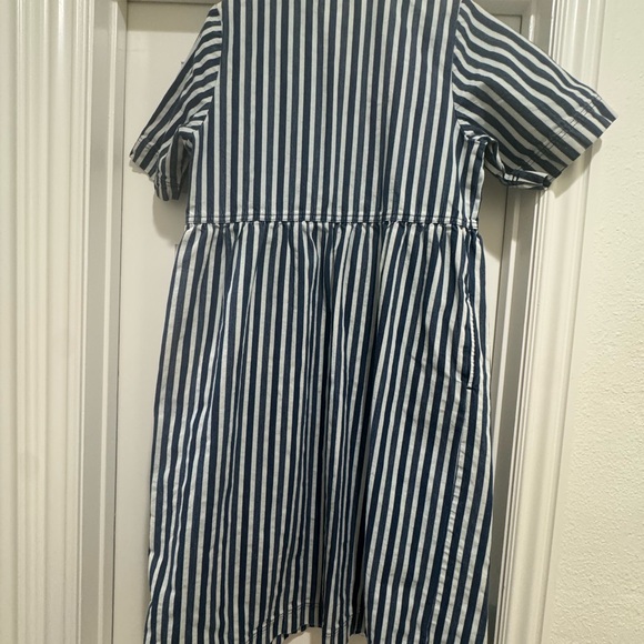 ALIGNE for Anthropolgie Gabriella Short-Sleeve Denim Midi Dress - Picture 6 of 14